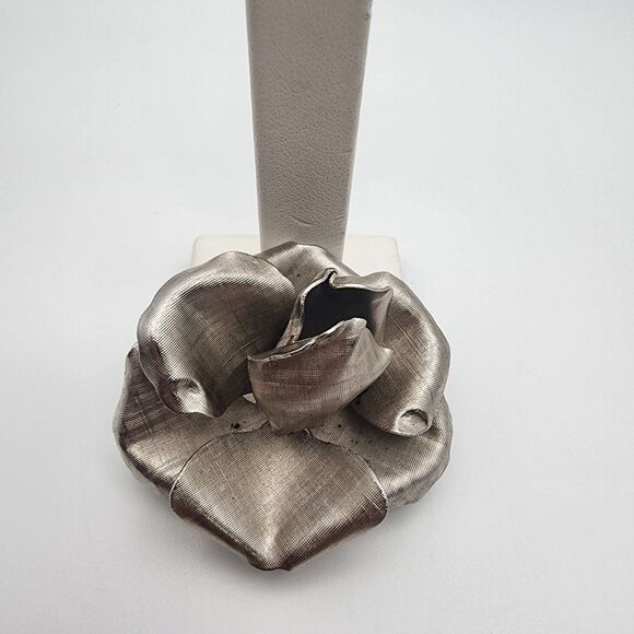 Vintage Napier Sterling Silver Flower Brooch & Clip-On Earrings Set - Picture 3 of 7